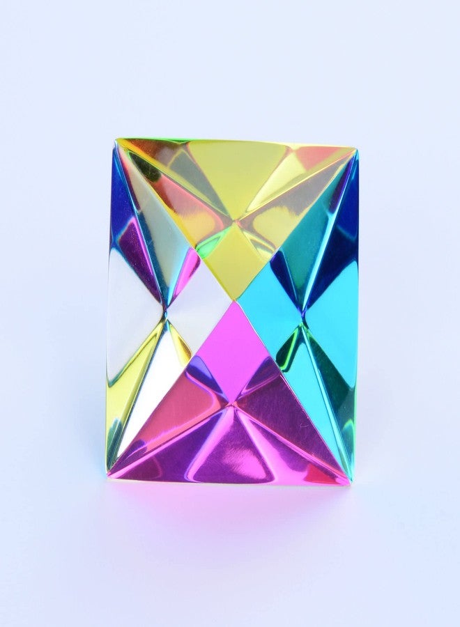 CMY Cubes The Aether (30mm) - Cyan, Magenta & Yellow Polyhedron - Subtractive Color Mixing Optical Octahedron - Teaches Subtractive Color Mixing - Educational, Physics & Kinetic Art Desk Object, STEAM - Image 5